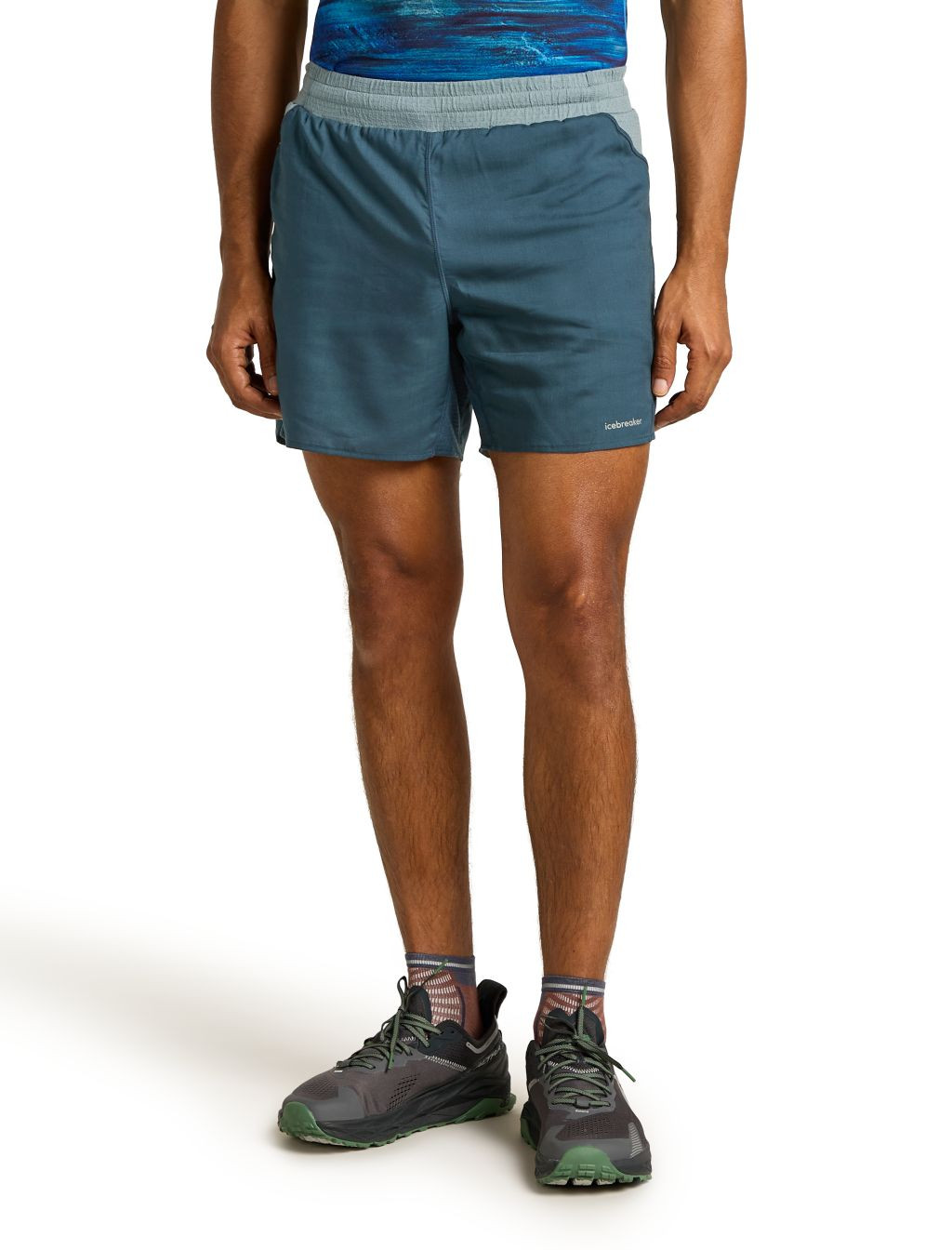 ICEBREAKER M 125 ZoneKnit Speed 6 Shorts, Abyss/Blue Ash velikost: L