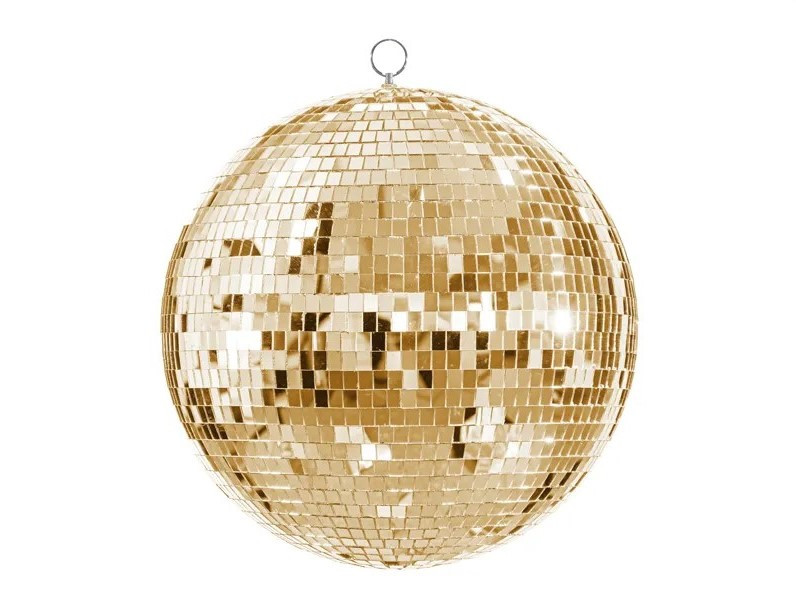 Disco koule zlatá 30 cm