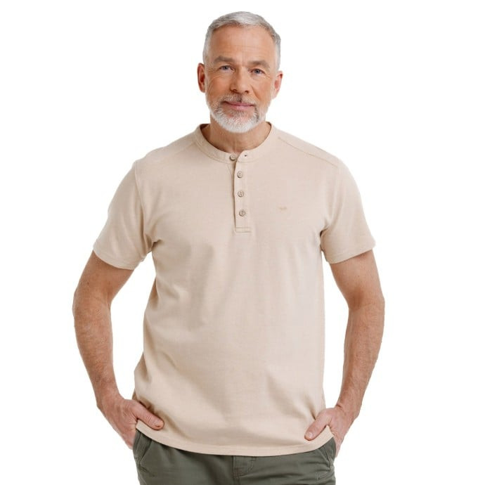 Bushman Pánské tričko Gutu, pískově hnědé S