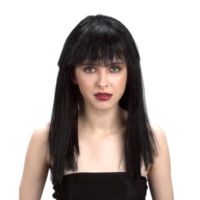 Paruka černá - dlouhé vlasy