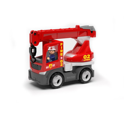 MultiGO ECO Fire - Jeřáb s hasičem - auto s Igráčkem