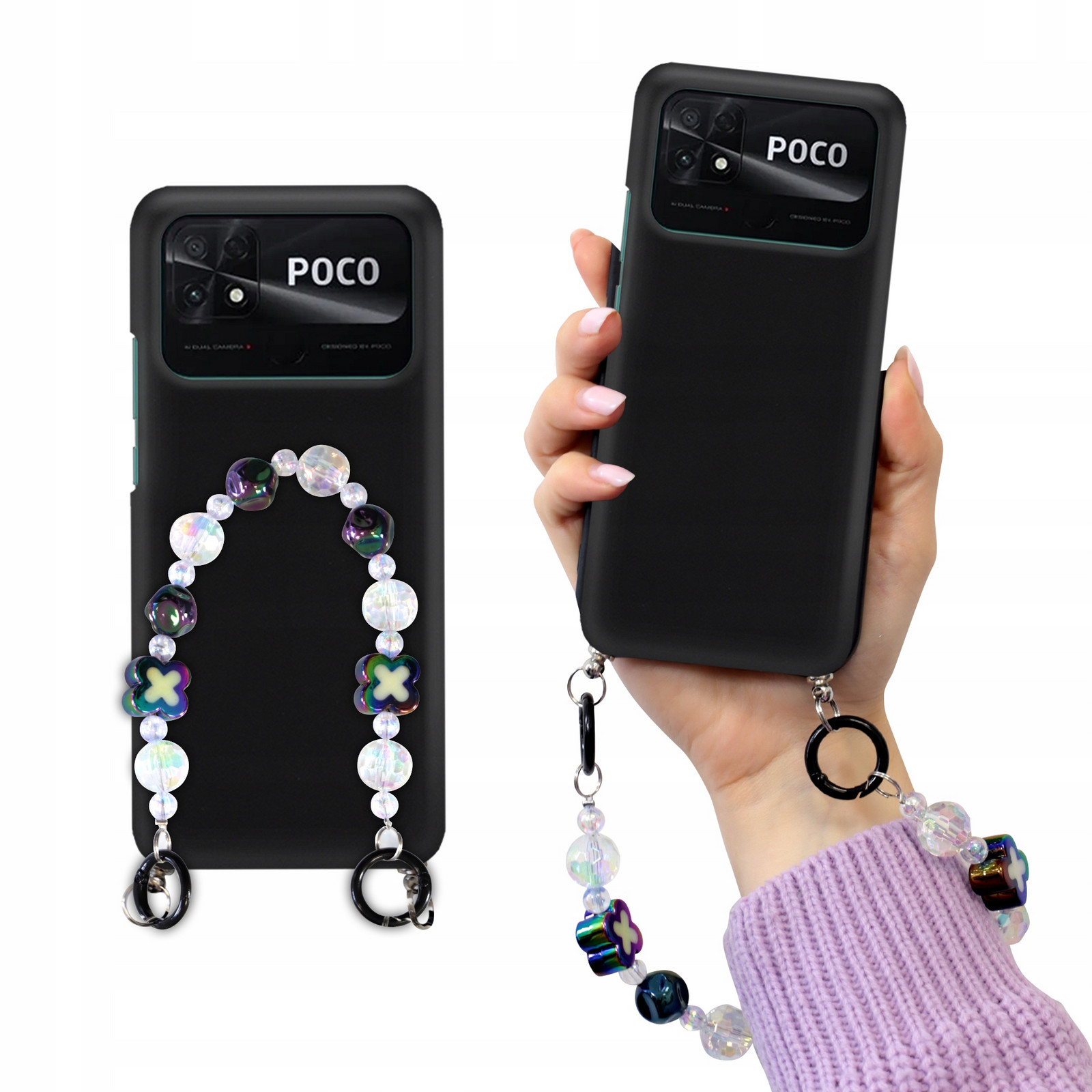 Pouzdro Matné Black Pro Xiaomi Poco C40 Korále Holo