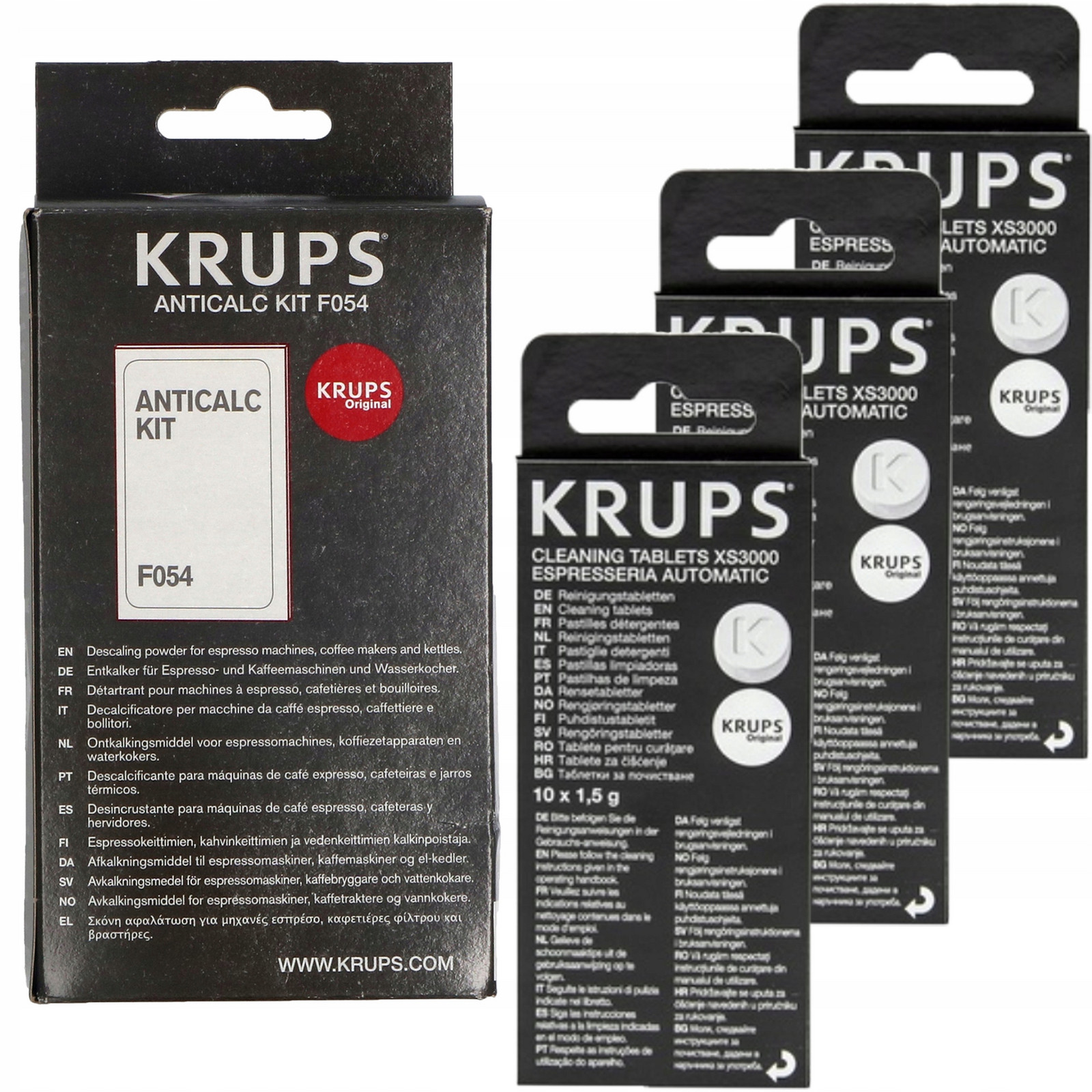 Práškový odvápňovač Tablety 30x1,5g na čištění kávovarů