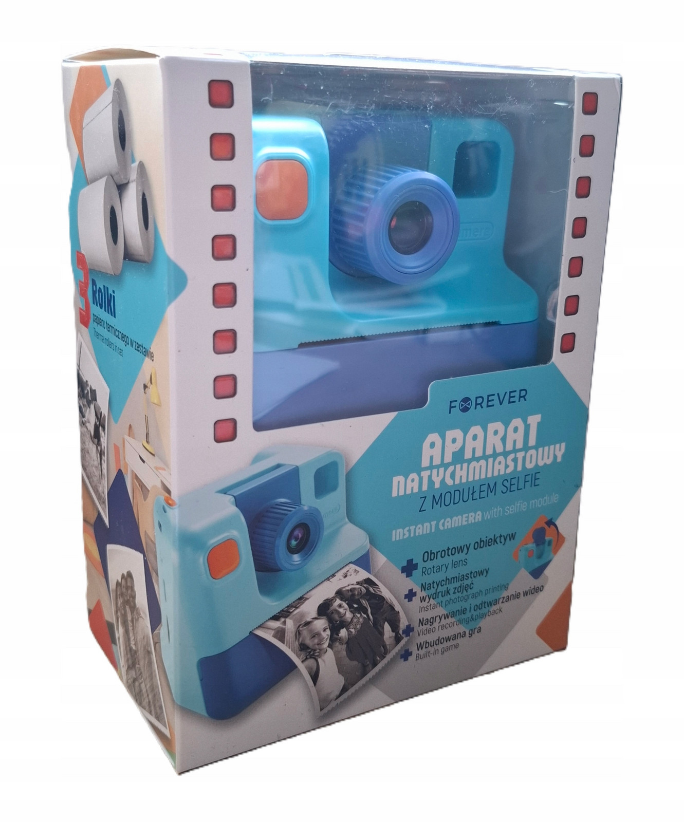 Instantní fotoaparát s modulem Selfie Forever 3 role v balení