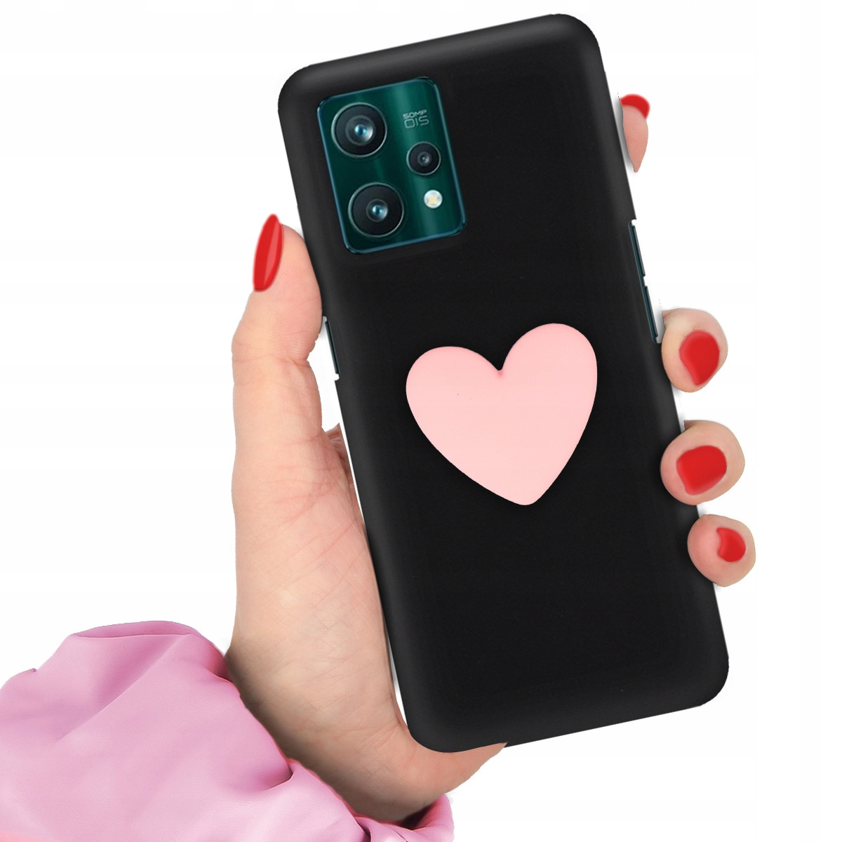 Pouzdro Mat Blink Pro Realme 9 Pro Plus Růžové Srdce