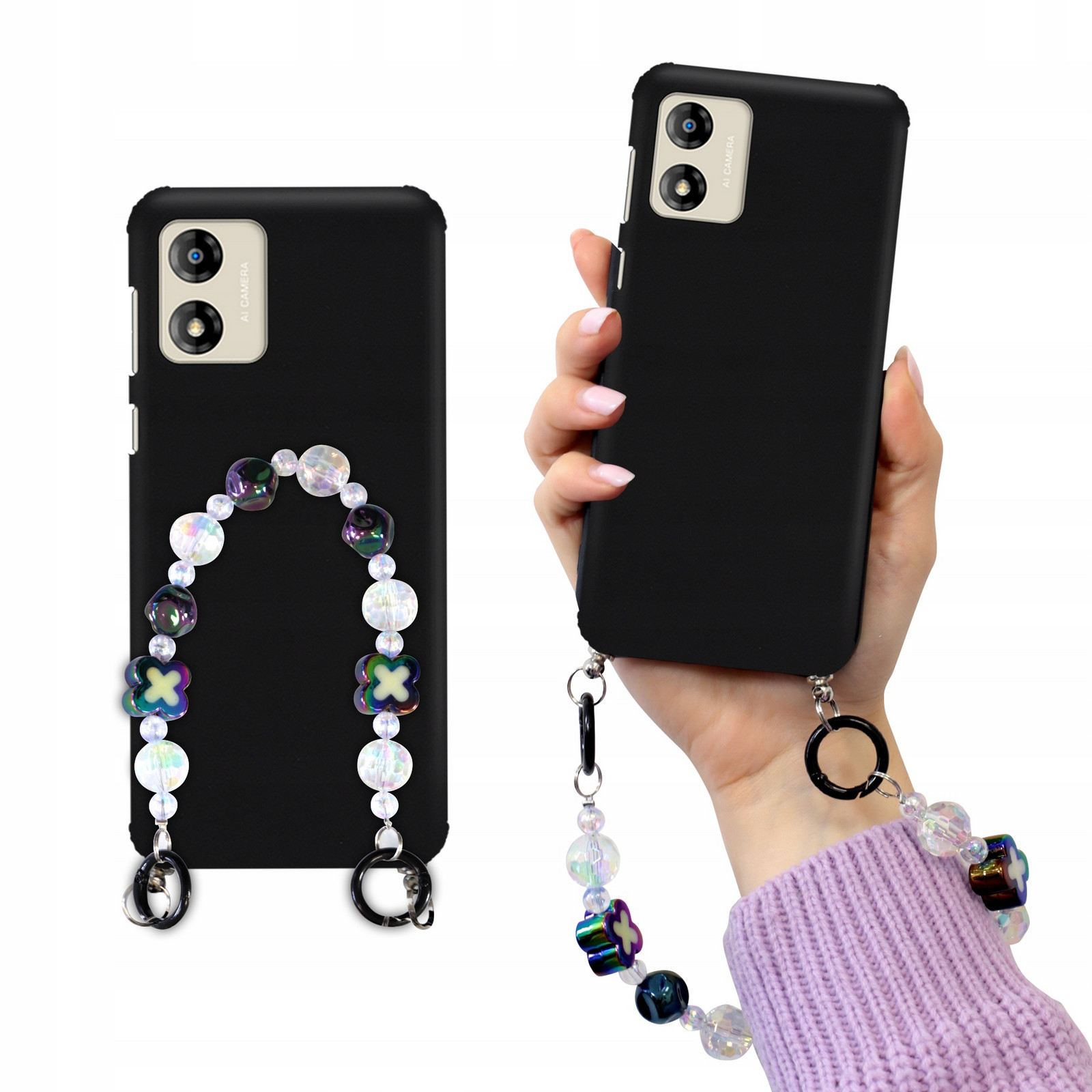 Pouzdro Mat Černé Pro Motorola E13 Blink Korále Holo