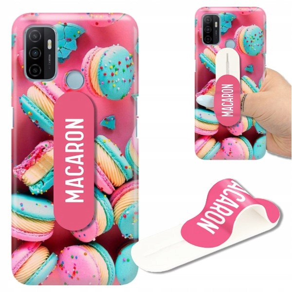 Pouzdro+držák pro Oppo A53 Květiny Fruits Candy Vzory