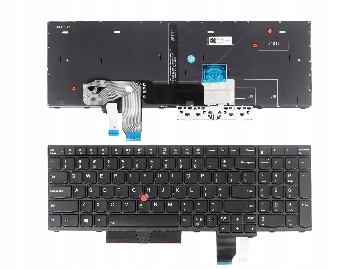 Klávesnice Pro Lenovo Thinkpad T15g P15 P17 Gen1 Gen2 Led Originál