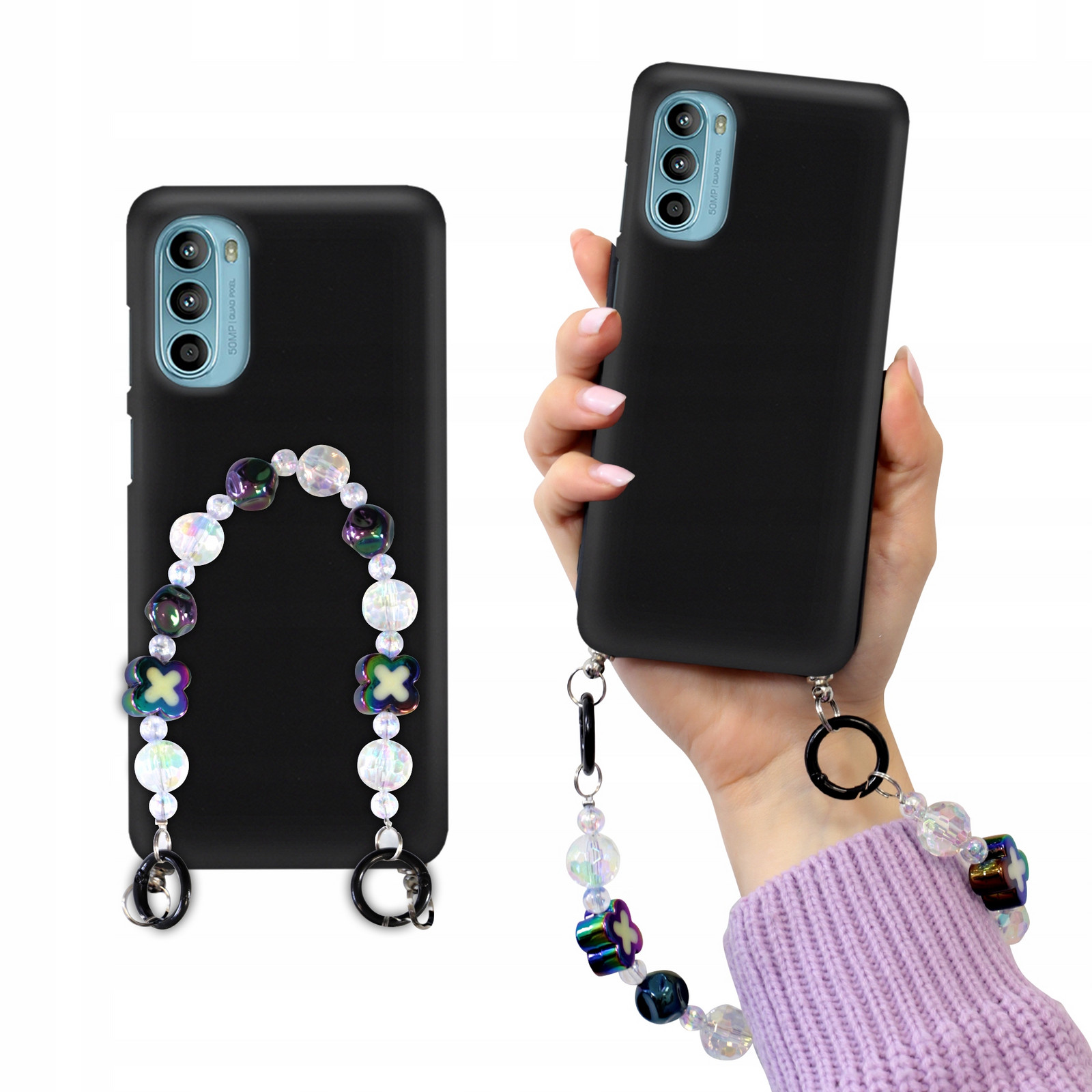 Pouzdro Mat Černé Pro Motorola G82 Blink Korále Holo