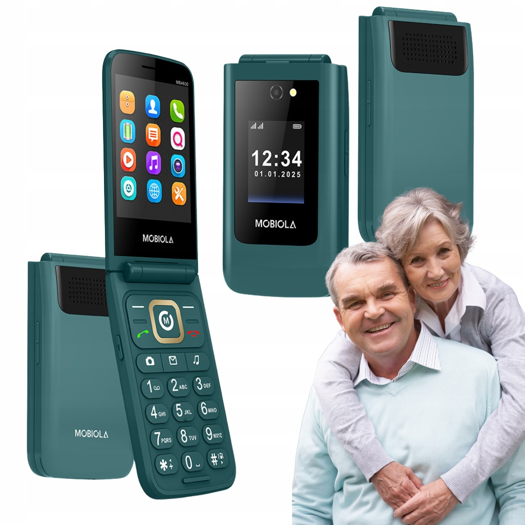 Gsm Telefon Mobiola Klopou Telefon Pro Seniory MB4600 4G Zelený