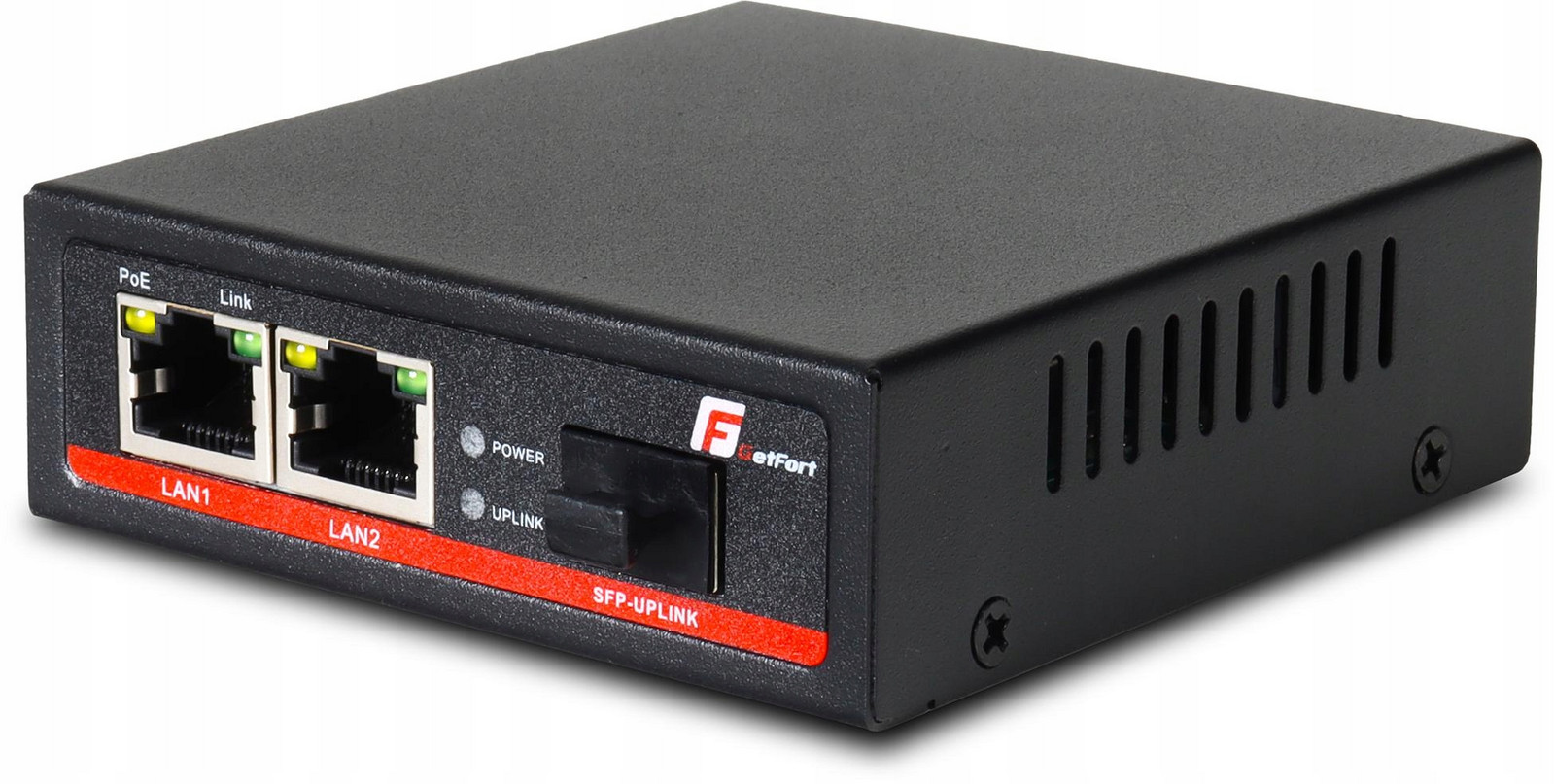 Media Převodník (switch) Poe Getfort Sfp RJ-45 1000Mbps (2-port)