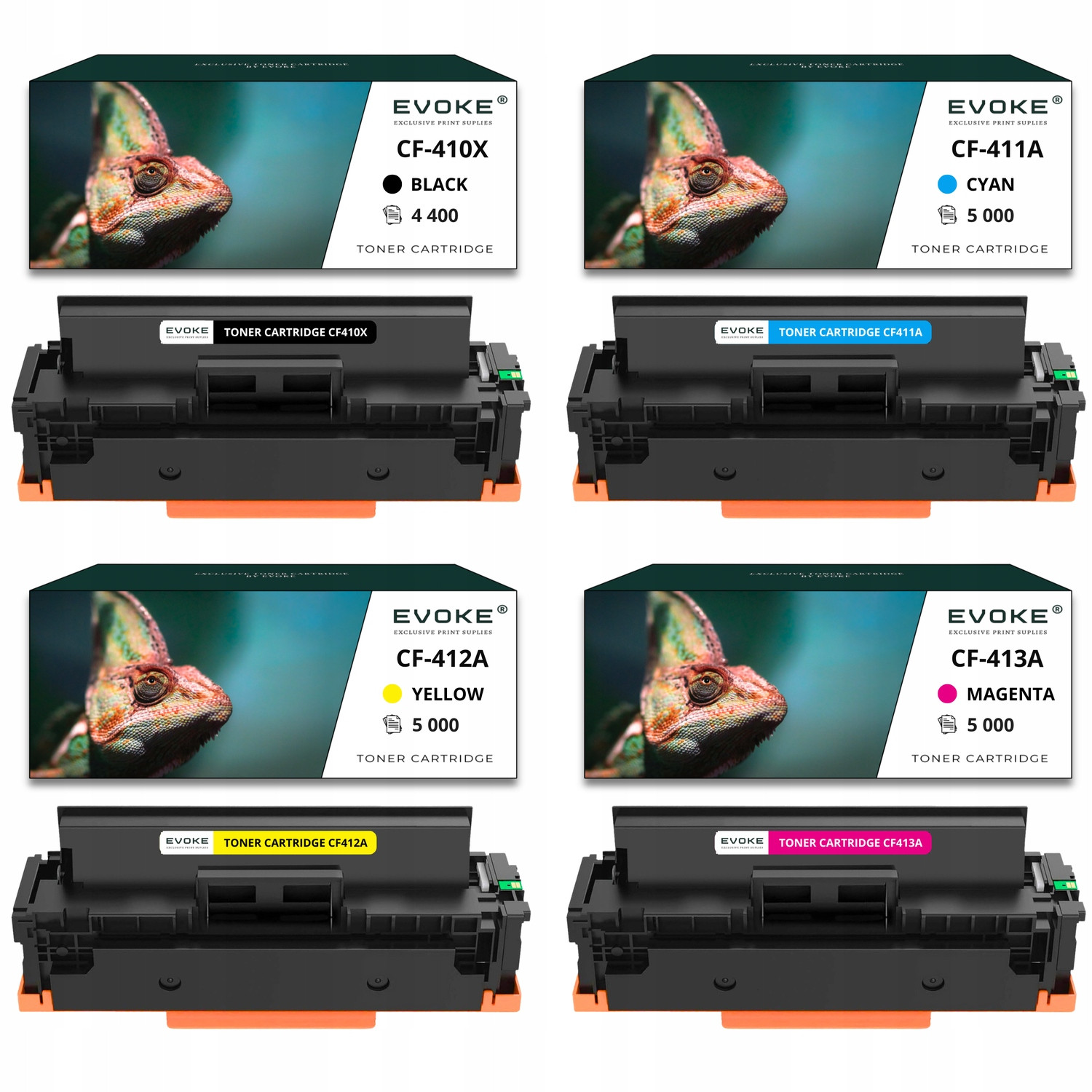 4x toner do tiskárny Hp CF-410X Sada Cmyk CF410X