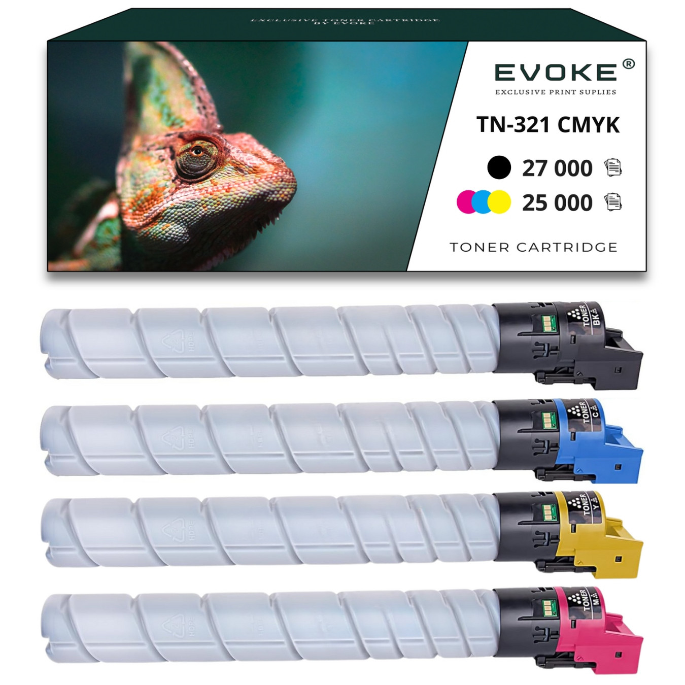 4x toner do tiskárny Konica Minolta TN328 Sada Cmyk TN-328