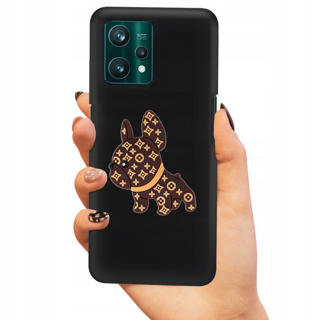 Pouzdro Černé Matné Pro Realme 9 Pro Plus 3D Pejsek