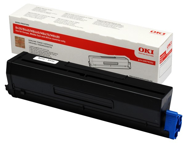 Toner Oki B430/B4407K 43979202 černý (black)