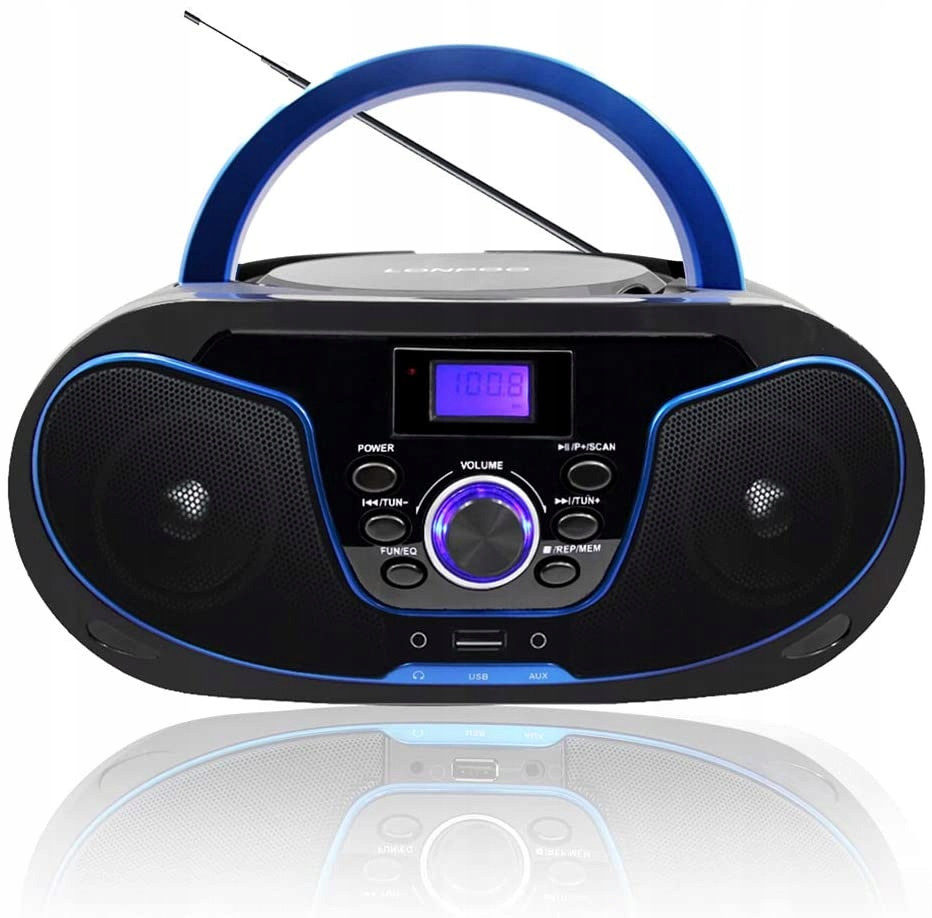 Radiopřijímač Lonpoo LP-D02 Bluetooth černý Usb Aux CD MP3 Fm Top Radio