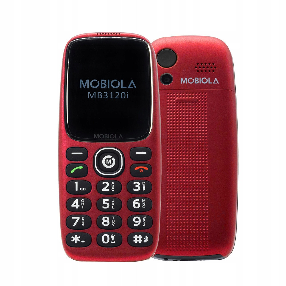 Telefon Gsm Mobiola Pro Seniora MB3120i 2G Červený