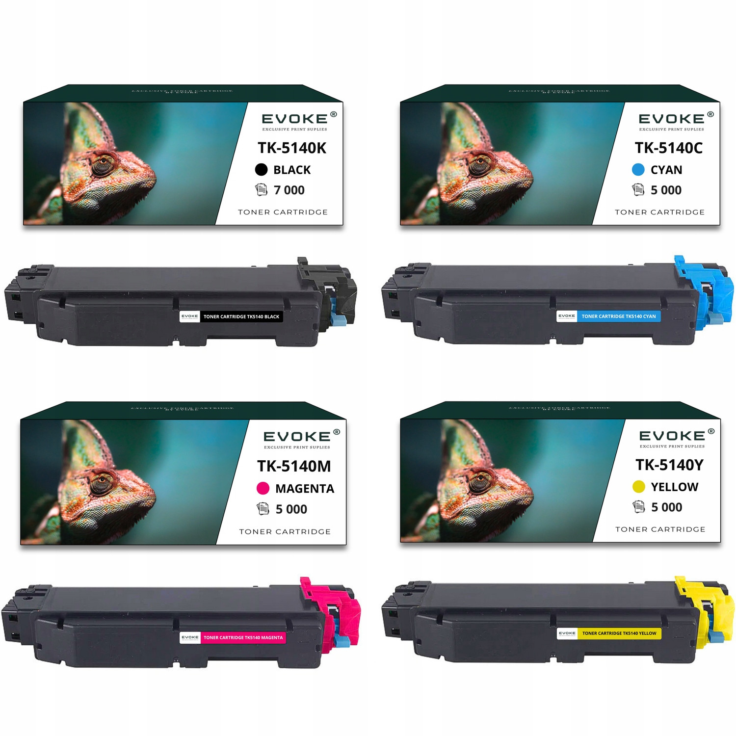 4x toner do tiskárny Kyocera TK-5140 Sada Cmyk TK5140