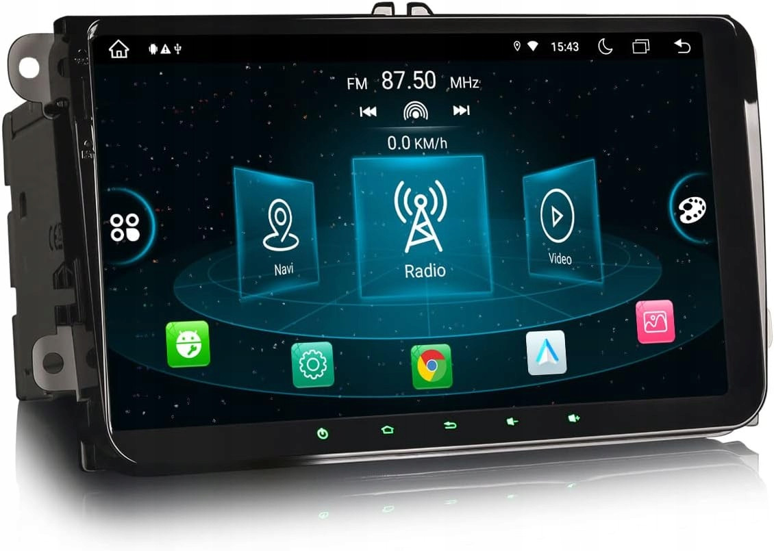 2+64GB Autorádio Navigace 2DIN Rádio Vw Passat B6 B7 Golf 5 6 Polo