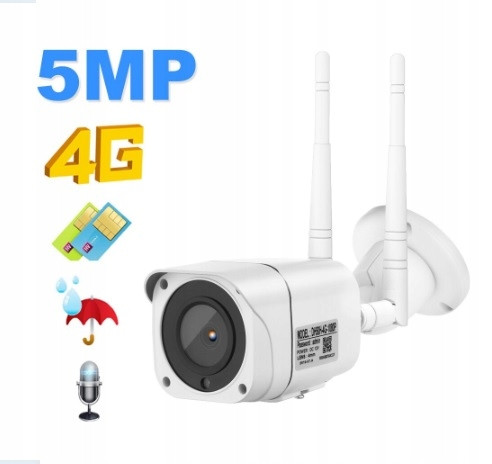 Lte Ip Kamera 3G 4G Cam Sim Venkovní Gsm 5Mpx