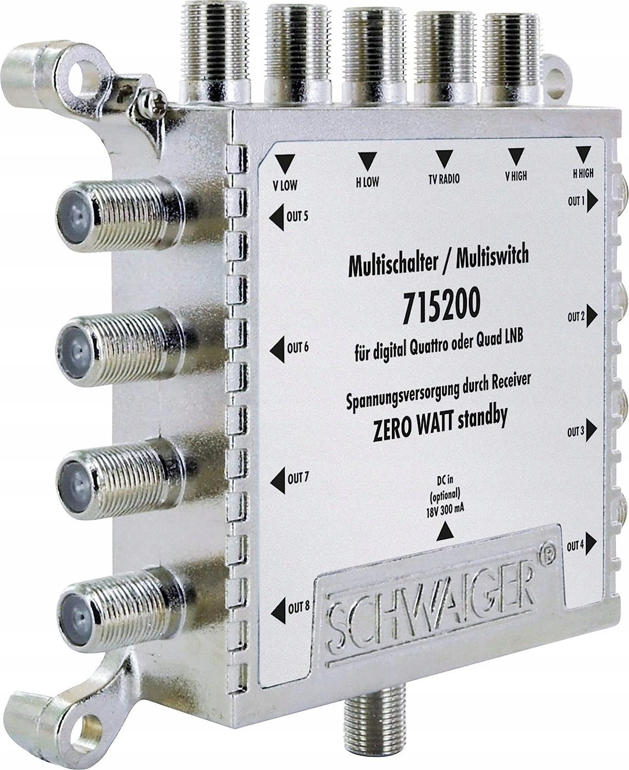 Multipřepínač Sat 5200 5/8 Schwaiger 1 z 8