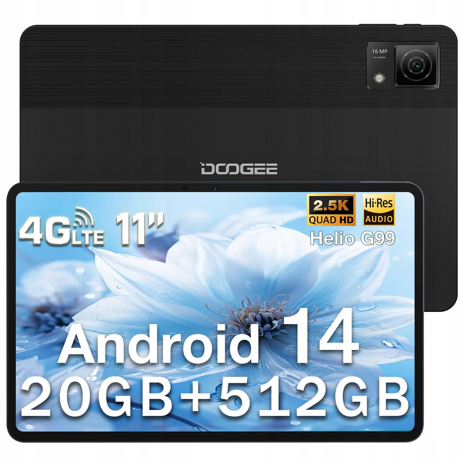 Doogee T40 Tablet 20/512GB Android 14 2.5K 11