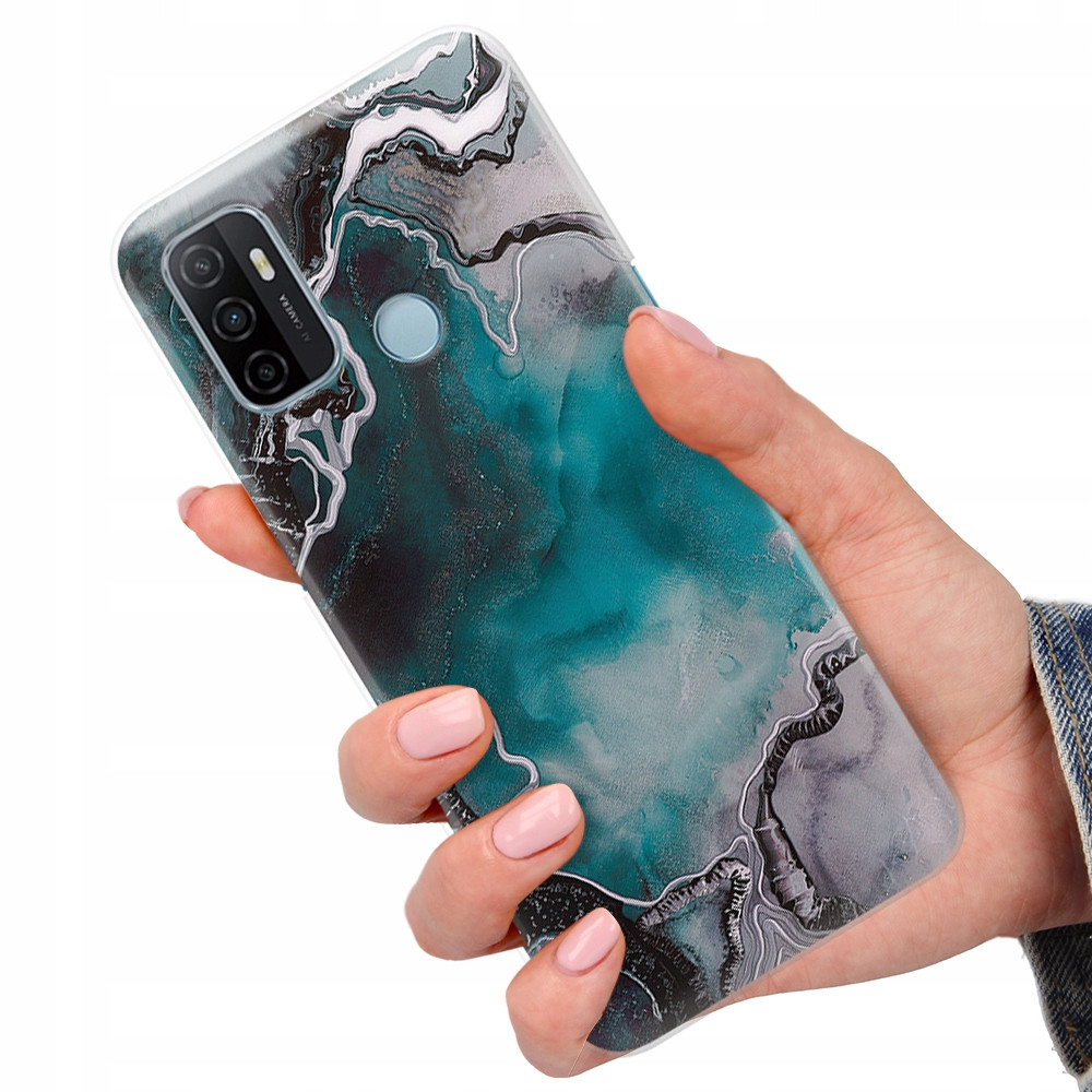 Pouzdro pro Oppo A53 Kryt Mramorky Letní vzory