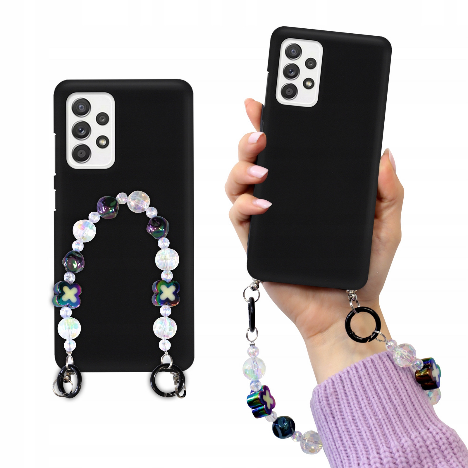 Pouzdro Matné Black Pro Samsung A52 4G Korále Holo