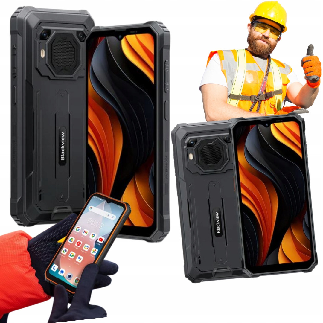 Telefon Blackview BV6200+ Baterie 11 tisíc mAh! Odolnost vojenské třídy!