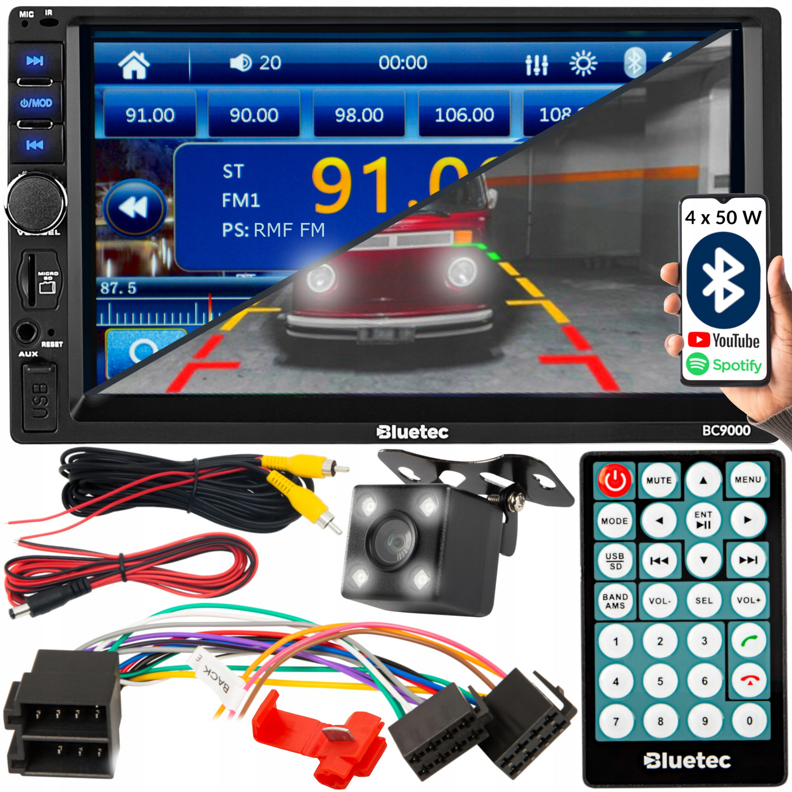 Bluetooth Autorádio 2 Din 7