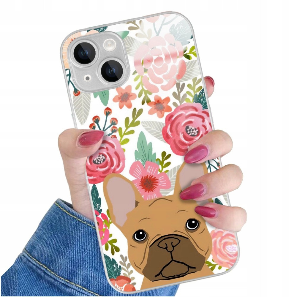 Pouzdro Silver Glass Pro Iphone 14 Zvířata Mix Vzory