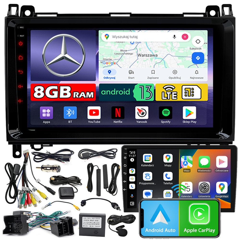 Autorádio Ncs ZQ9 Mercedes Sprinter W906 2006-2019 Android 8GB Lte