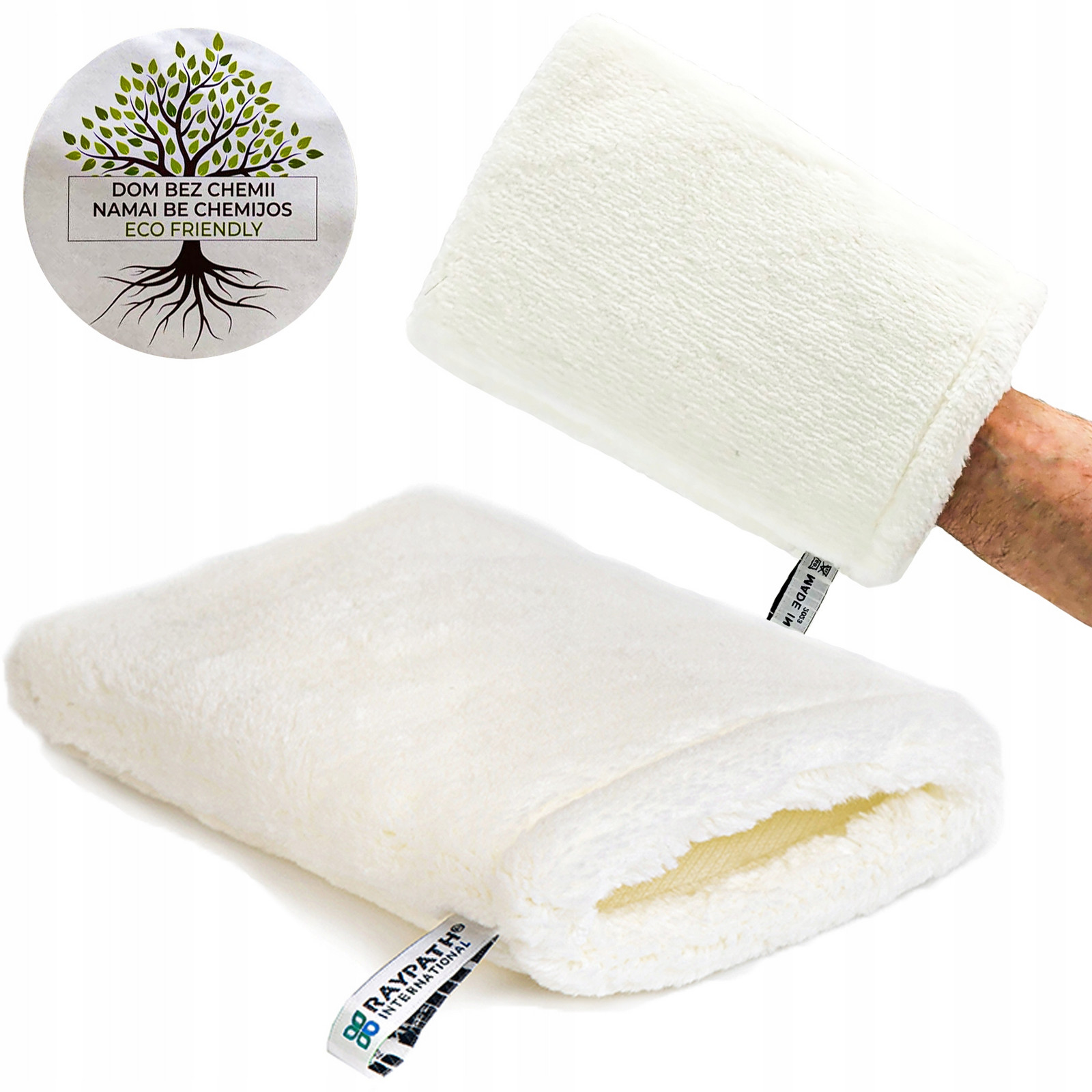 Čisticí rukavice Bílá Univerzální Okna Krbů Na Mokro L Raypath