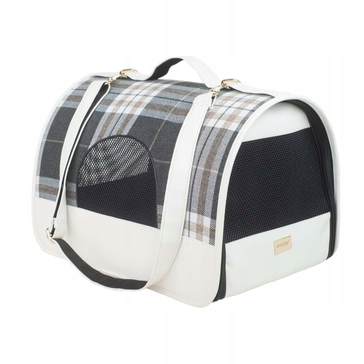 Amiplay Přepravka pro psa Kent L Bílá