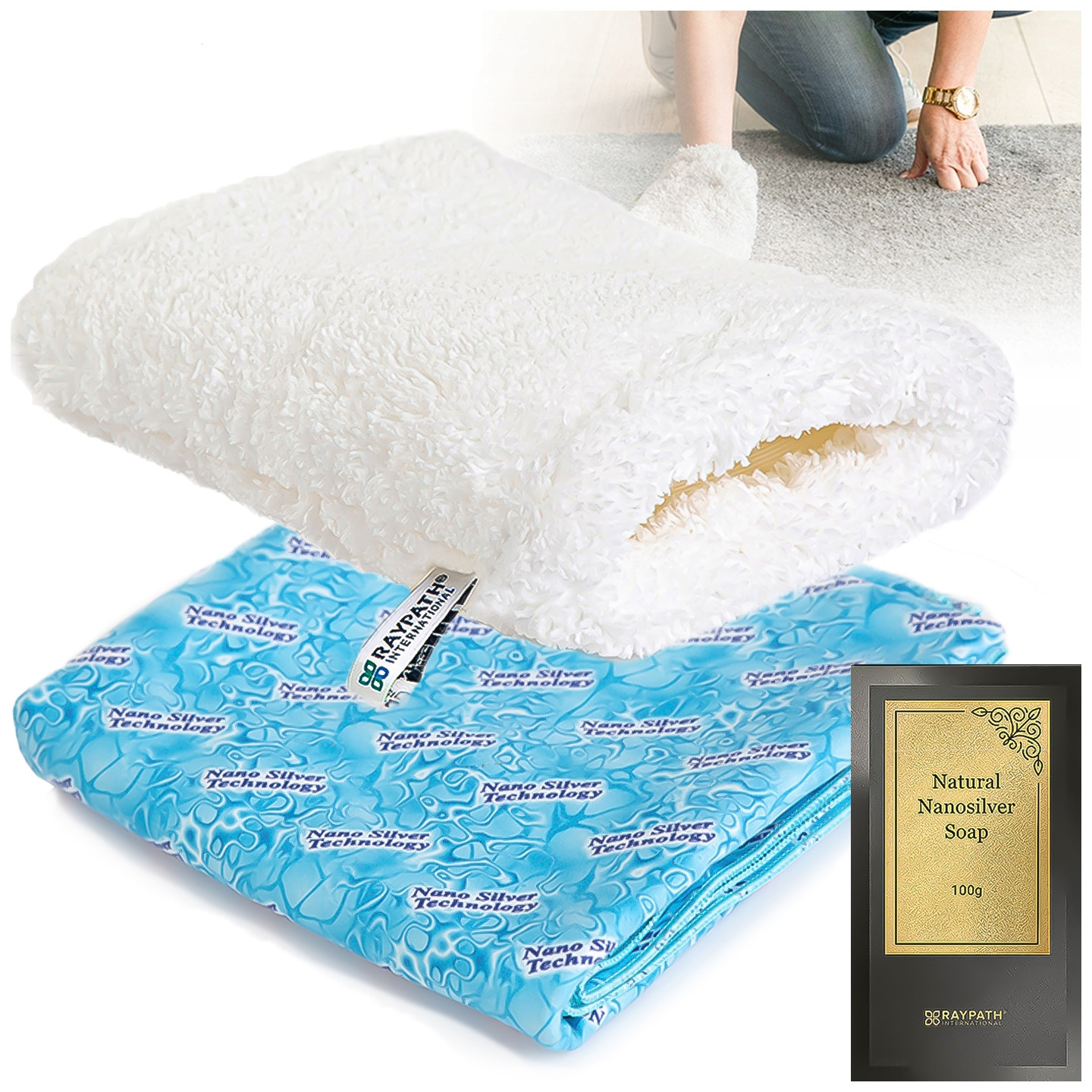 Univerzální sada rukavic Nova M Sunbeam Šedé mýdlo 100 g Raypath