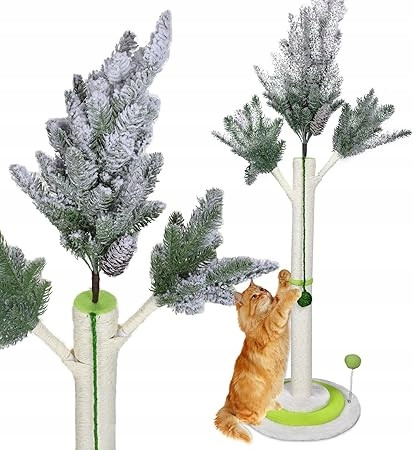 Mastertop Škrabadlo pro kočky s měkkým dnem a hračkou s míčem 130 cm