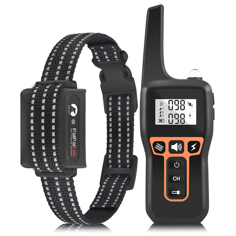 1000 M Elektrický Výcvikový Obojek Pro Psa, Voděodolný, Výcvikový Obojek Pro Psy Dálkové Ovládání