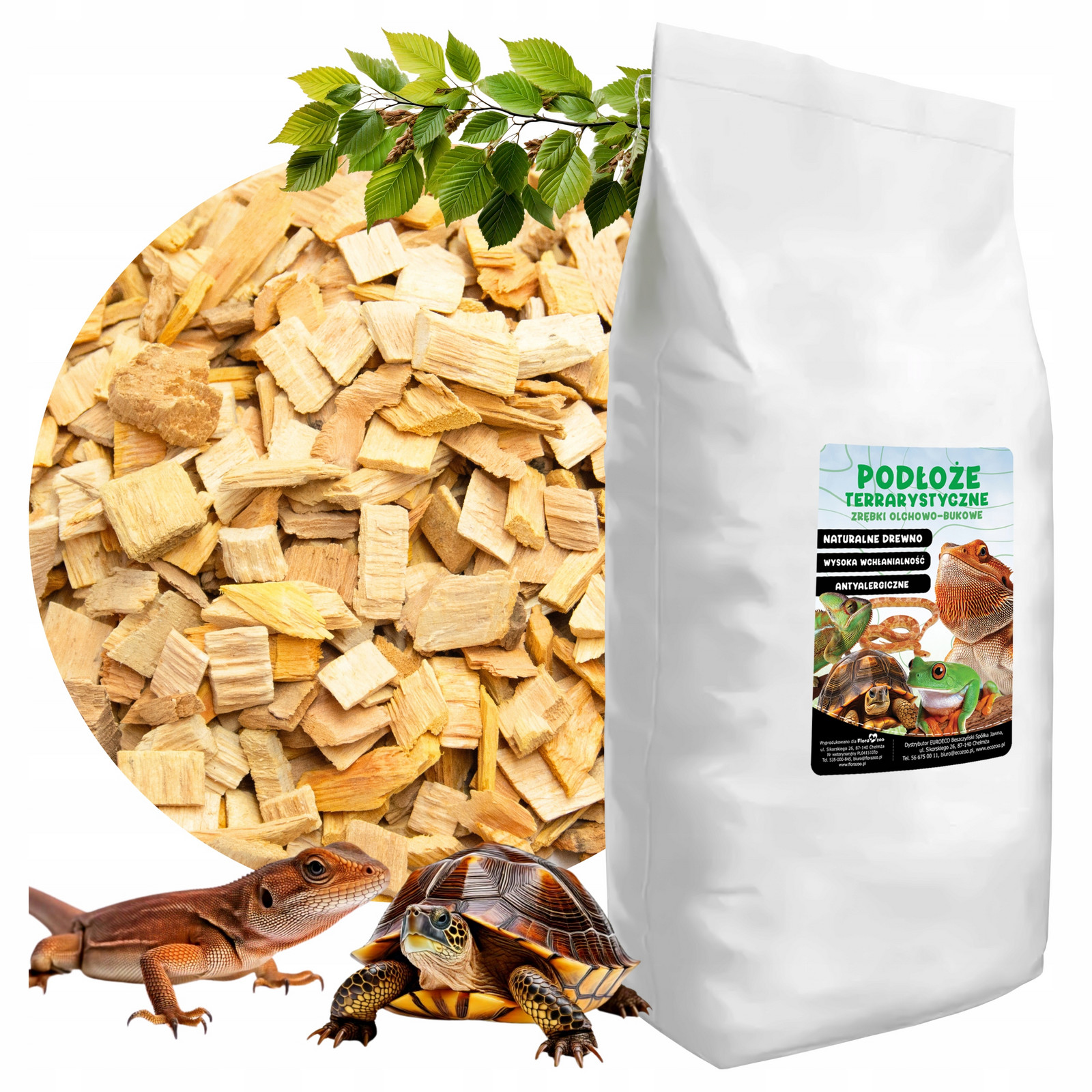 Substrát Bukové Štěpky Dřevo Do Terária Klece Želvy Plazů Obojživelníků