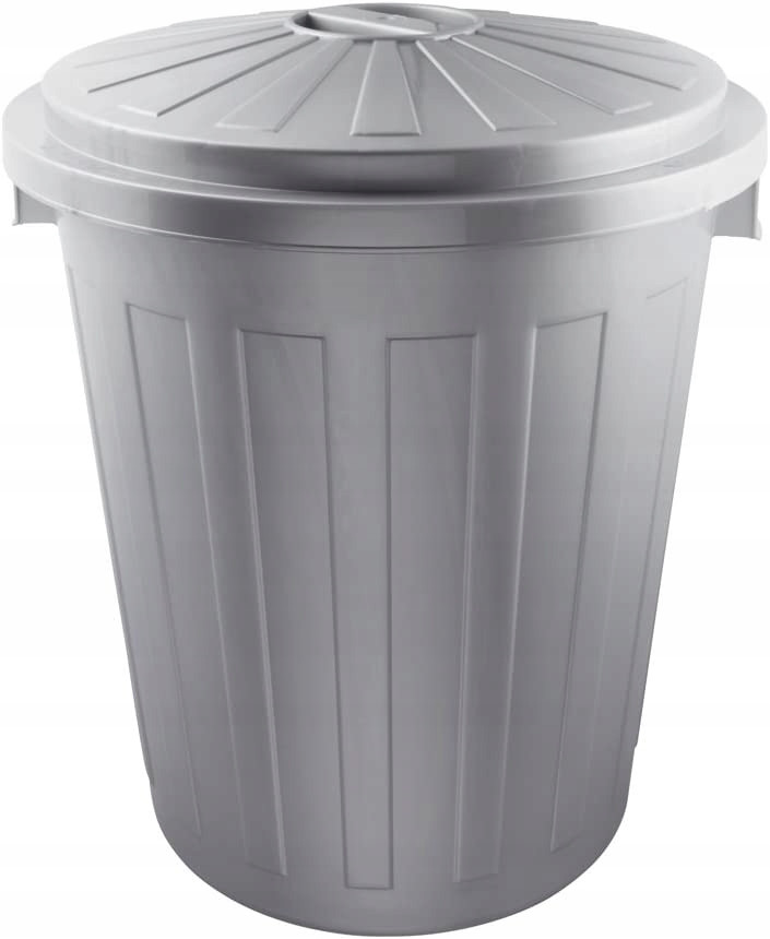 Odpadkový koš plast Keeeper 50l stříbrný