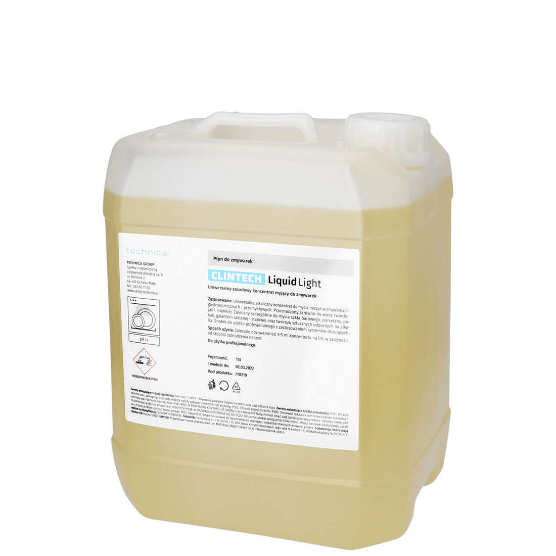 Univerzální mycí prostředek 10 l Clintech, Liquid Light