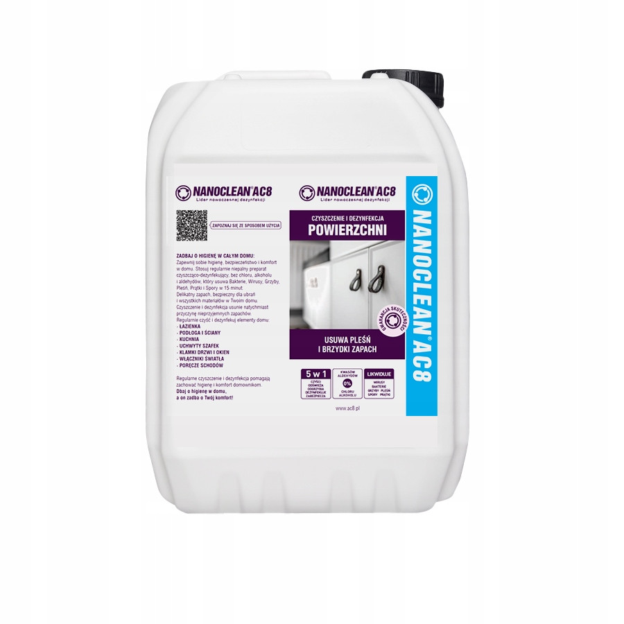NanoClean čisticí a dezinfekční přípravek na povrchy 5 l