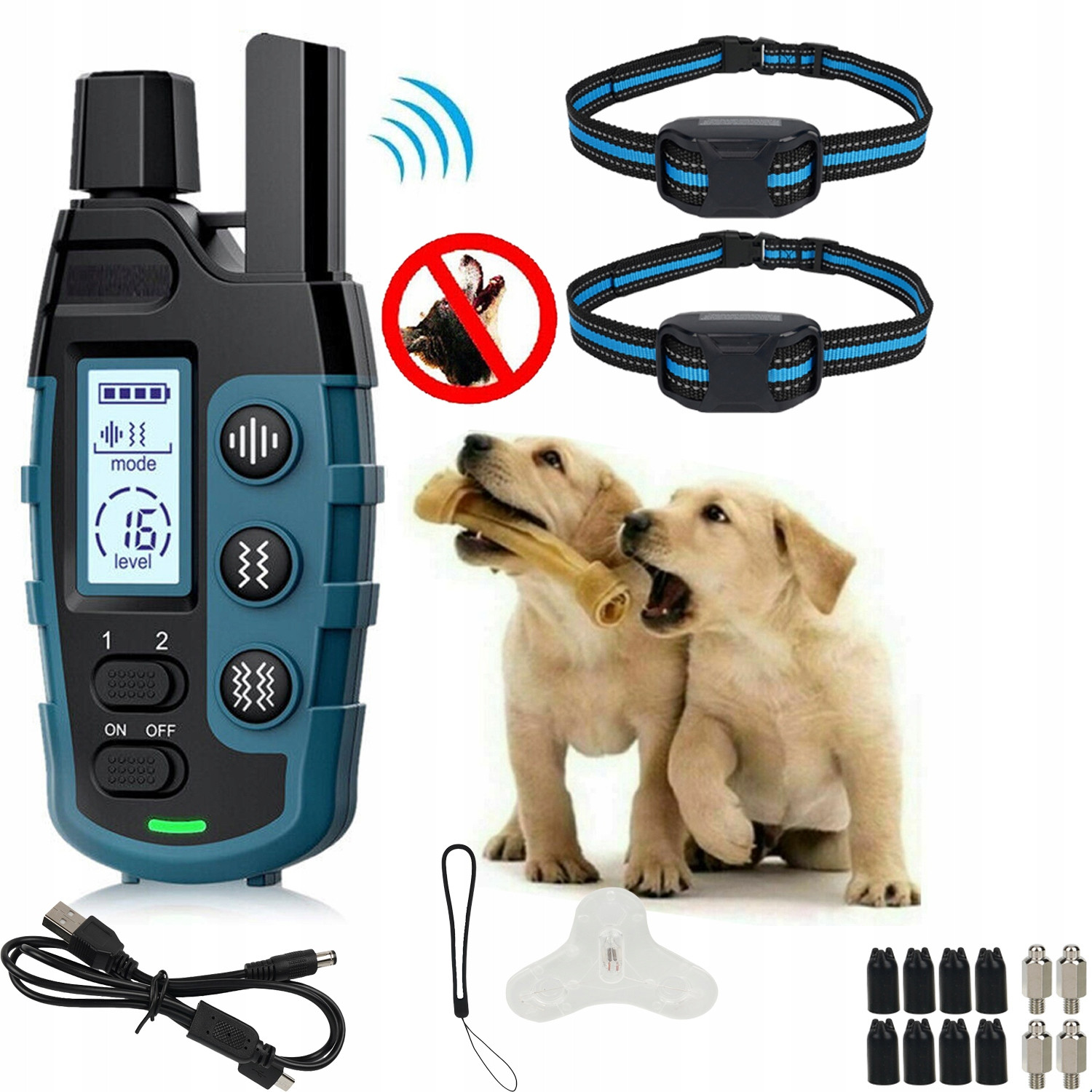 Výcvikový Elektrický Obojek Pro Psa Protištěkací Utišující K Výcviku