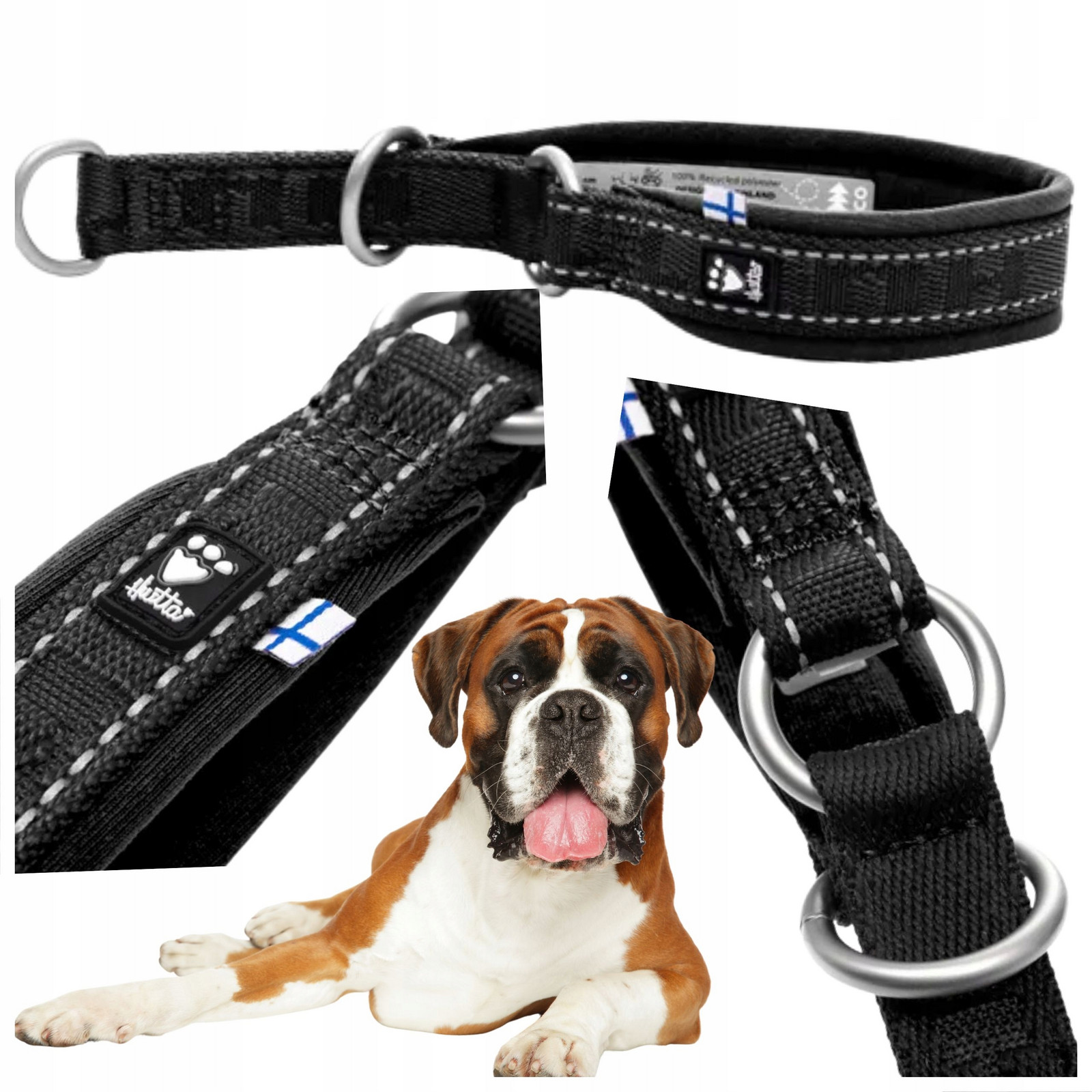 Obojek pro psy polostahovací s měkkým podšitím Hurtta nedře 45-55cm