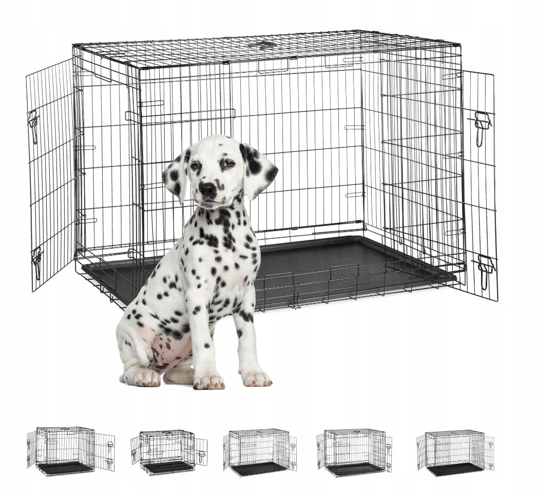 Přepravka klec pro velké psy 86,5 x 121,5 x 79 cm rukojeť
