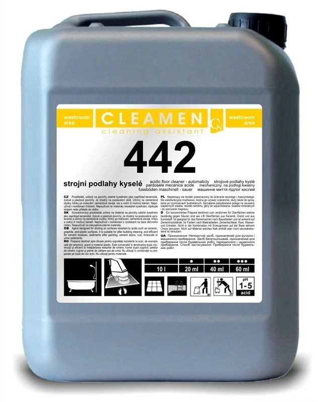 Cleamen 442, na podlahy, kyselý, 5L