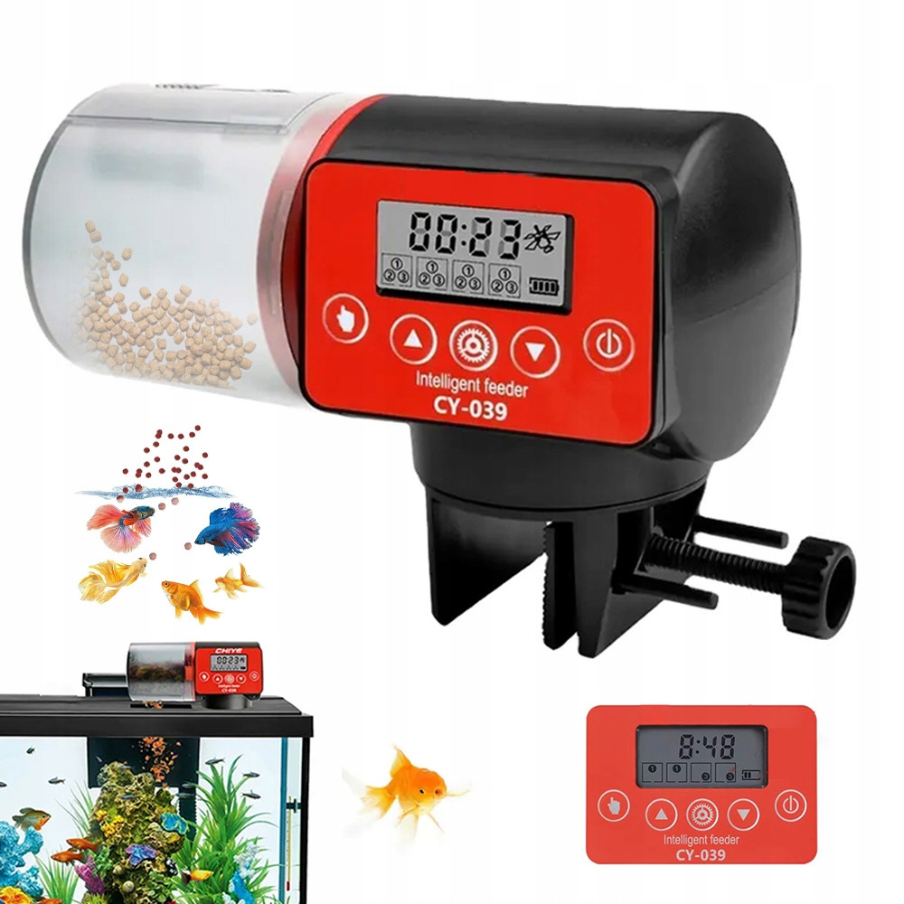 Krmítko Automatické Krmivo Pro Ryby 200 ML Do Akvária Praktické