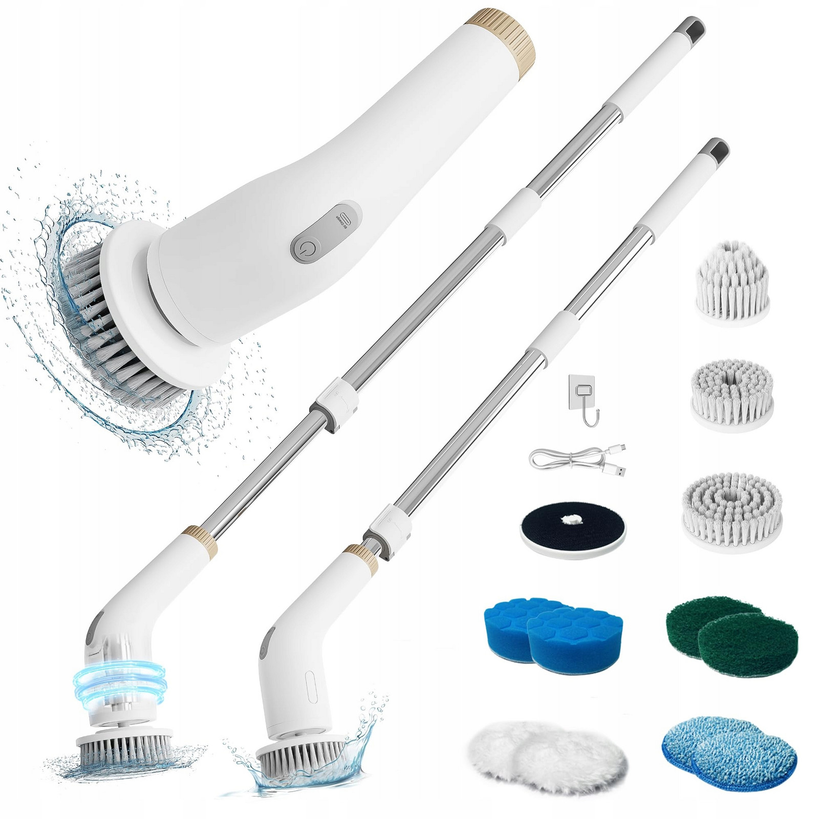 Nanomin Elektrický kartáč 13v1 Do koupelny Kuchyně Podlah