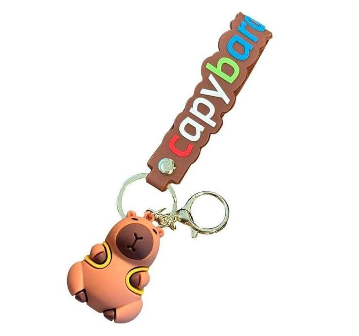 Přívěsek na klíče - Kapybara s batůžkem