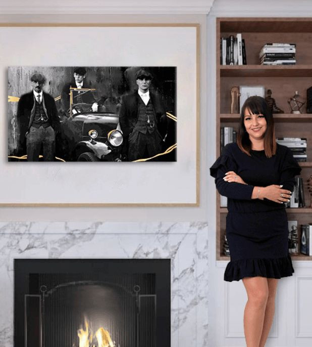 Obrazy na plátně - PREMIUM ART - Peaky Blinders brothers 110x60 cm