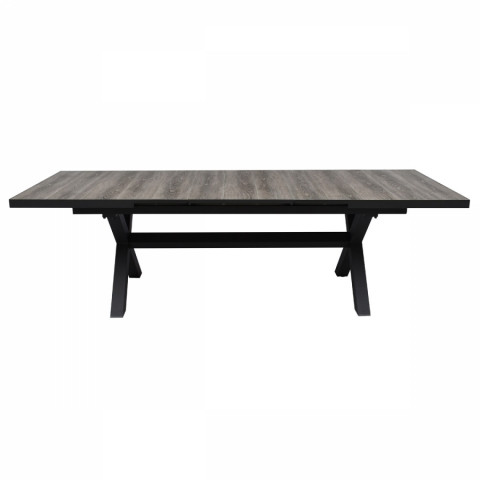 Zahradní rozkládací stůl keramická deska dekor dub 200+60x100 hliníková konstrukce AZT-G1920 GREY Akce, super cena, doprava zdarma Autronic
